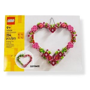 LEGO Valentine Heart Ornament 40638 Valentines Day Customizable